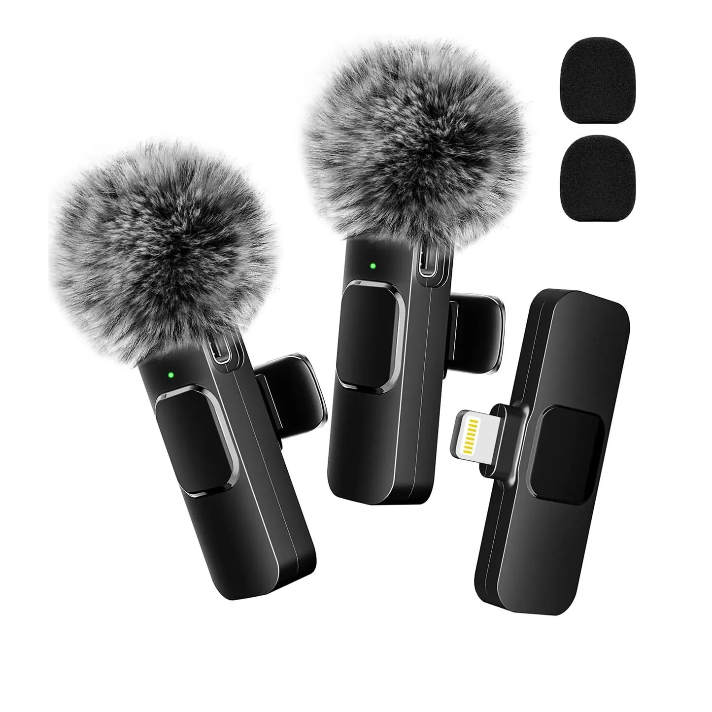 Microfone sem fio com adaptador